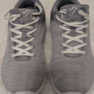 Vionic Women’s Size 8 Gray Orthotic Walking Sneakers Lace Up Comfort Support